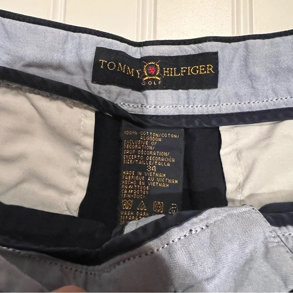 Tommy Hilfiger Golf Navy Cotton Shorts Men’s Size 34 Y2K